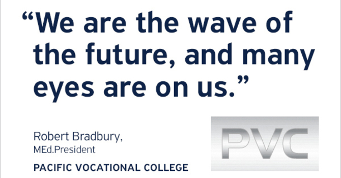 Exciting New Partnership! PMP is Teaming With Pacific Vocational College image